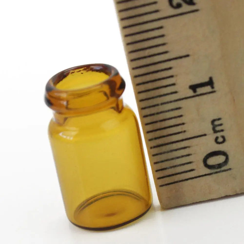 Маленькая коричневая пустая стеклянная бутылка для желаний 10 шт./лот флаконы