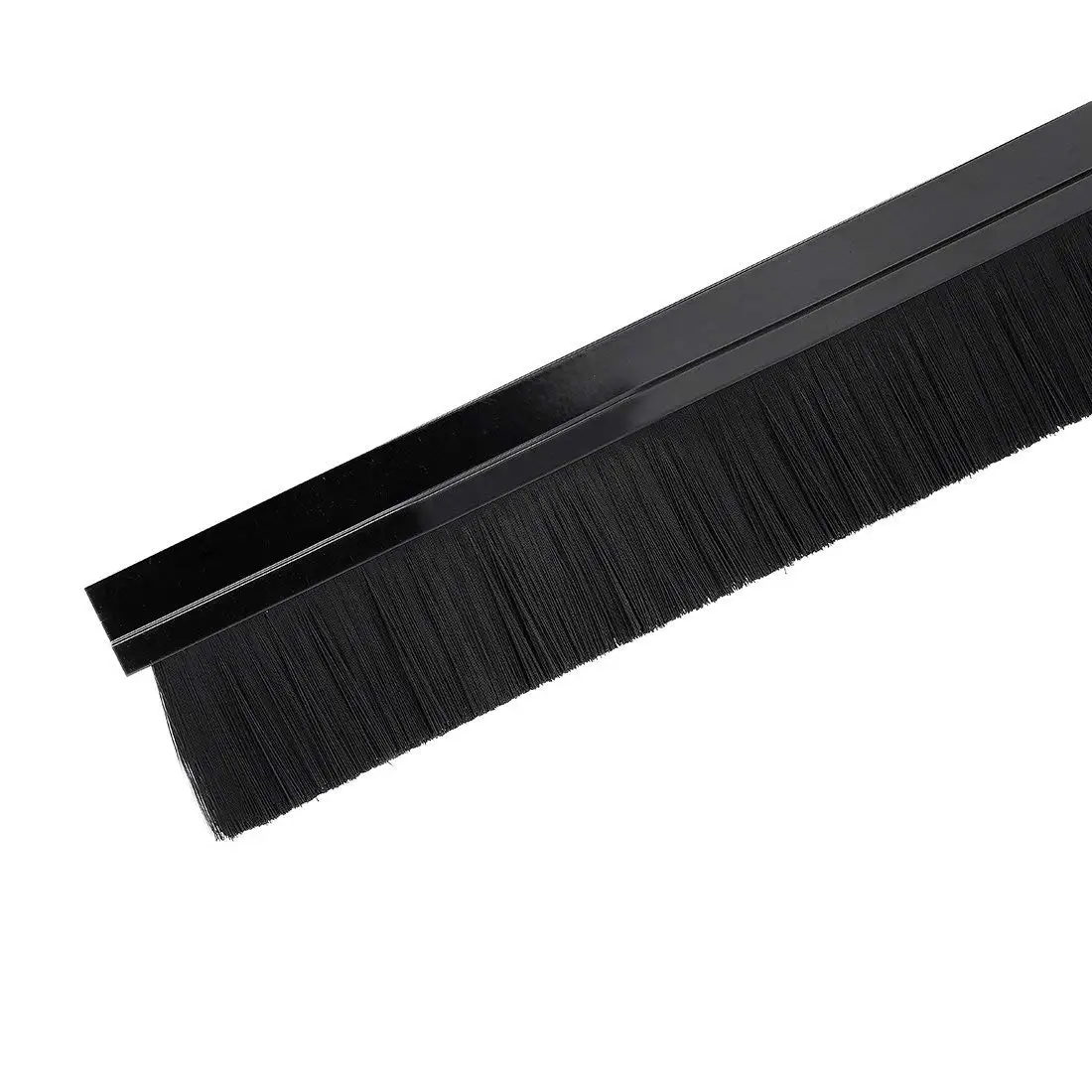 1pcs New Style Door Bottom Scanning H-shaped Aluminum Alloy Base Brush Dust Elevator Black | Инструменты