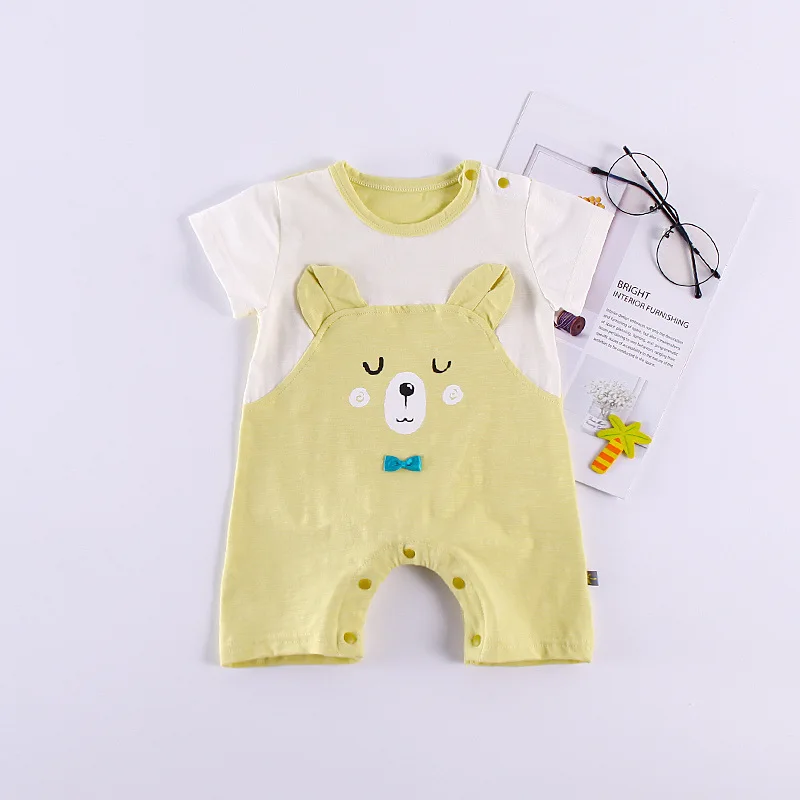 Медвежонок органический детская одежда летние детские с коротким рукавом