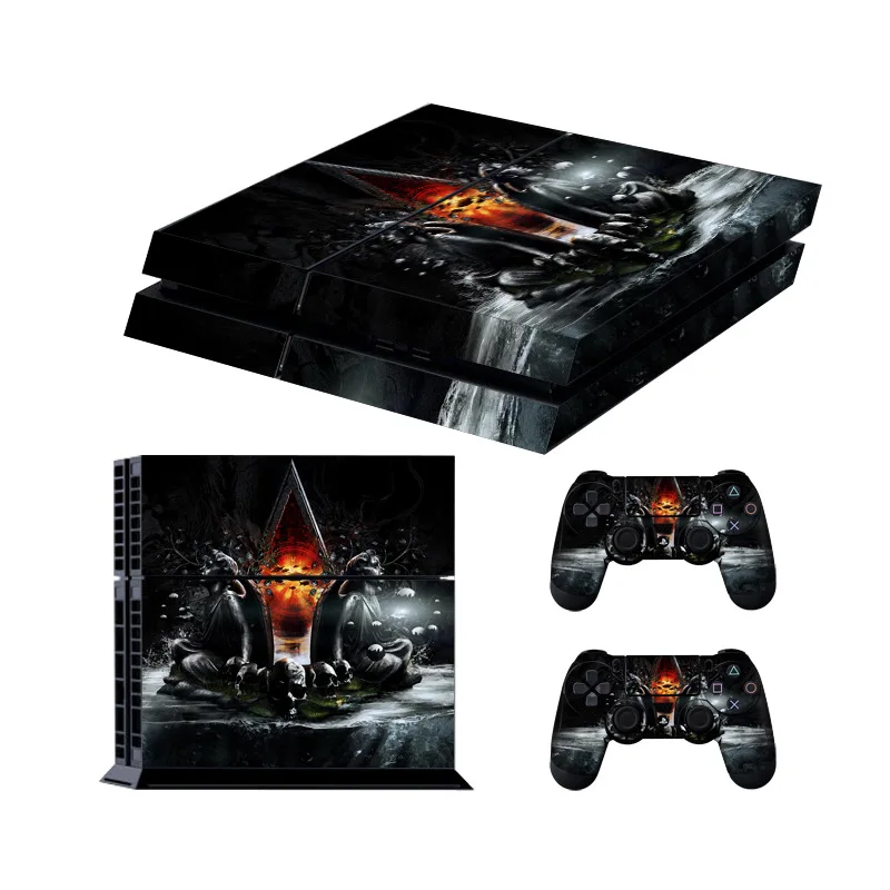 05 Terror Ghost Terror цельная наклейка для консоли для Playstation 4 консоль наклейка для PS4 наклейки+ контроллер светодиодный защитный - Цвет: 05