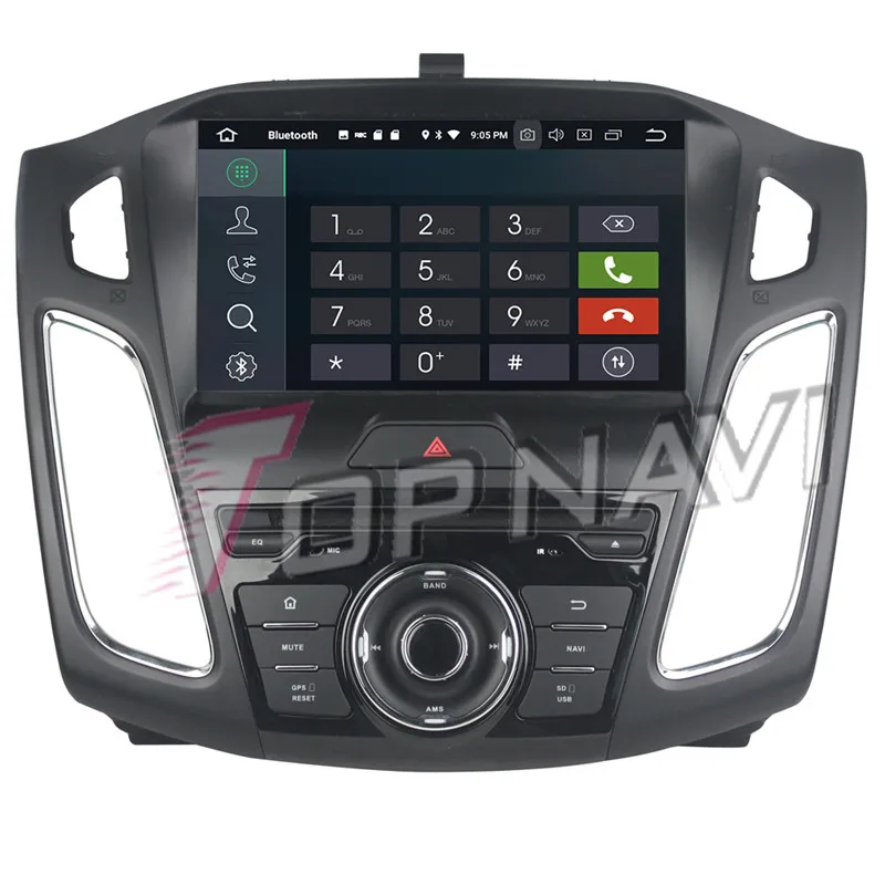 Автомобильный DVD плеер Topnavi 9 дюймов Android 0 радио CD для Ford Focus 2015 2016 2017 2018 стерео