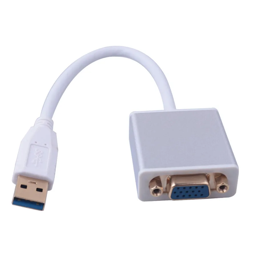 Elistooop USB 3 0 к VGA видео дисплей внешний кабель адаптер 1080P @ 60 Гц папа женскому для ПК