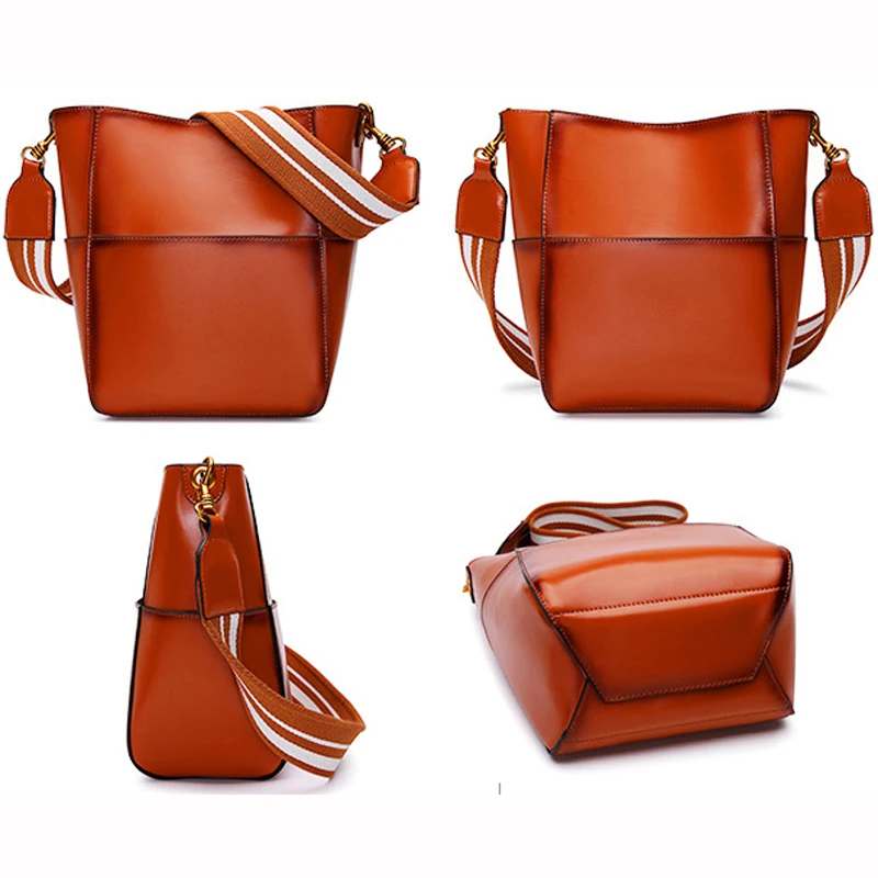 Шоппер женская кожаная сумка через плечо качественная воловья кожа P071|Сумки с