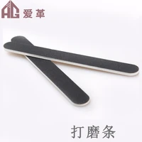 50pcs diy handmade leather makes double sided polished strips thin sand files leather grinding tools