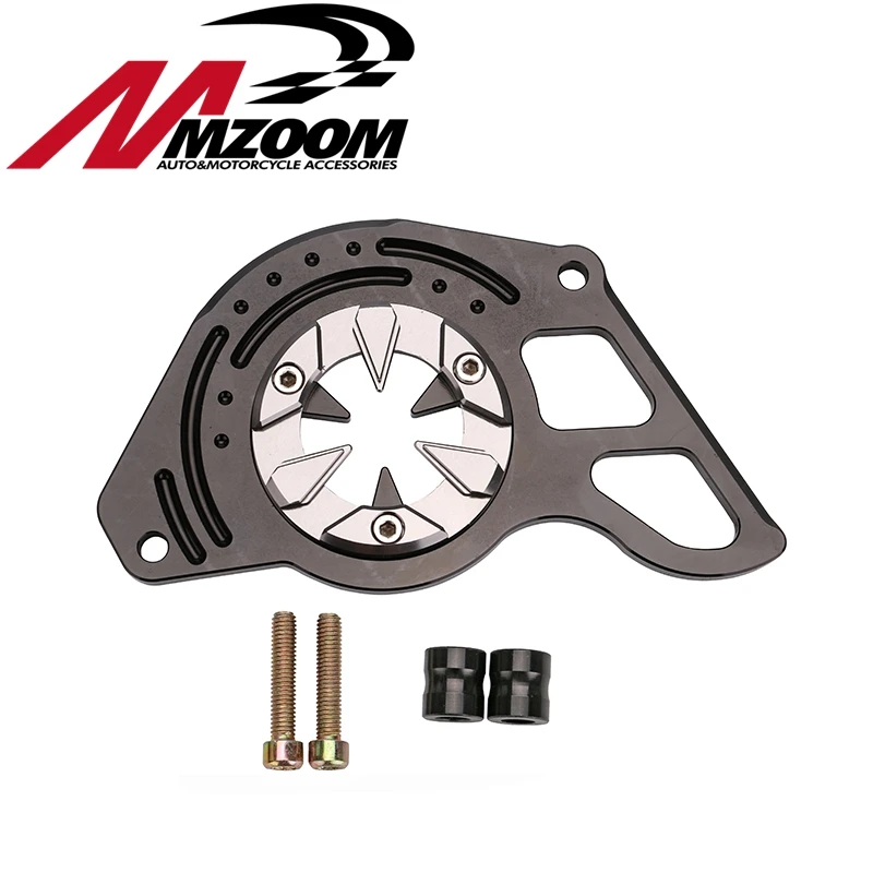 Mozzm-мотоцикл Запчасти двигателя передней звездочки цепи гвардии чехол Черный