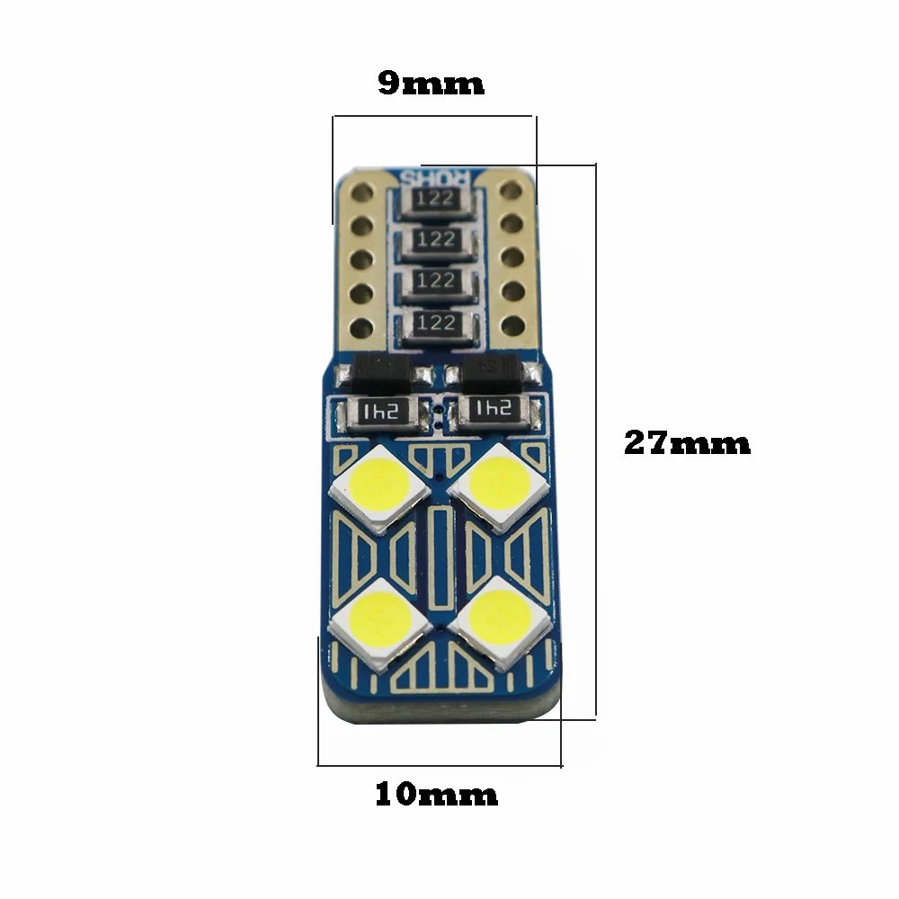 YSY 50 шт. T10 W5W супер яркие 3030 2/4/6/8/10 SMD светодиодсветодиодный CANBUS без ошибок