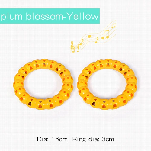 10plum Yellow Ruizhi Детские звуковые гимнастические кольца для детского сада Утренние упражнения на открытом воздухе спортивные игрушки школьные игры Детские игрушки RZ1056 - Цвет: 10plum Yellow