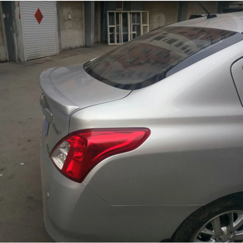 Для Nissan Sunny Car Decoration 2011 2012 2013 2014 2015 задний спойлер из АБС пластика для покраски