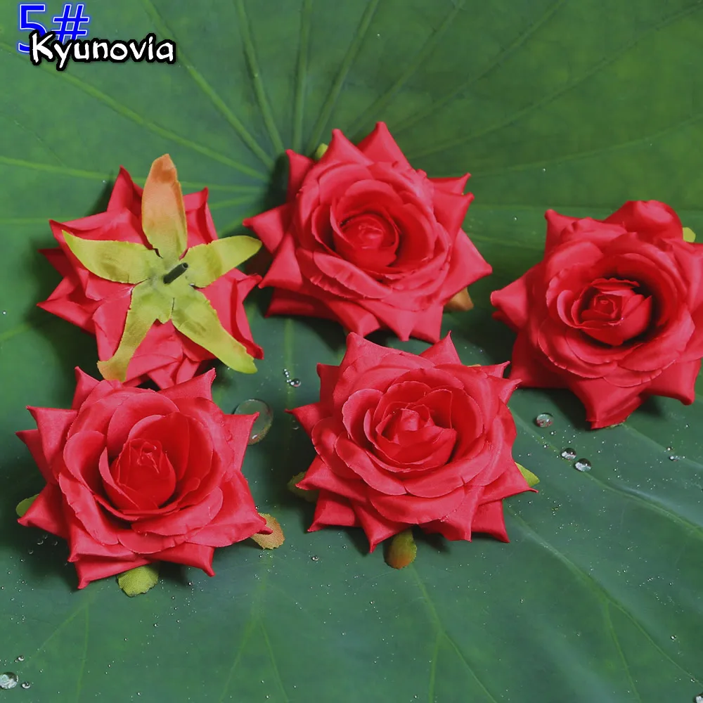 Kyunovia весенний Искусственный цветок розы голова DIY свадебный настенный венок