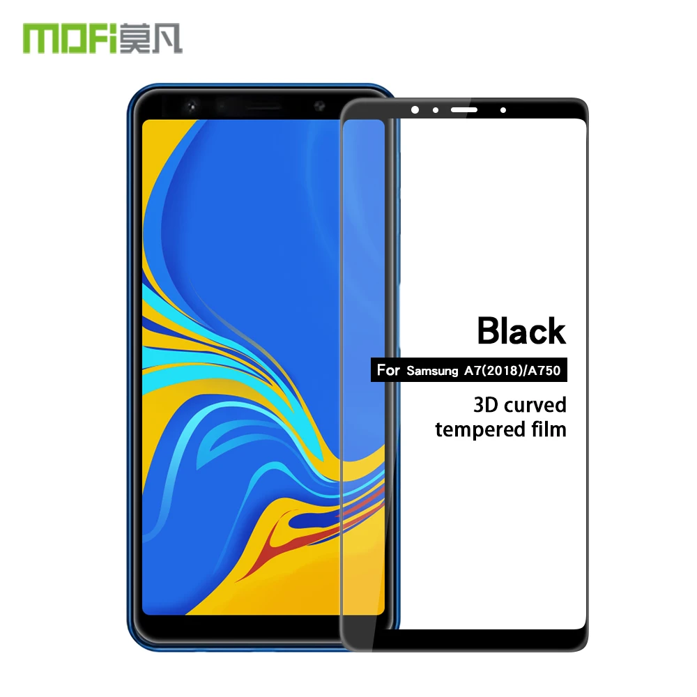 Для Samsung Galaxy A7 2018 стекло закаленное 3D полное покрытие Защита экрана для A750 MOFi