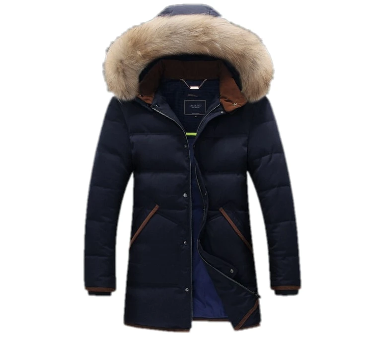 2016 Выберите высокого качества утка вниз мужская Пальто Сгущать Добавить Дикий