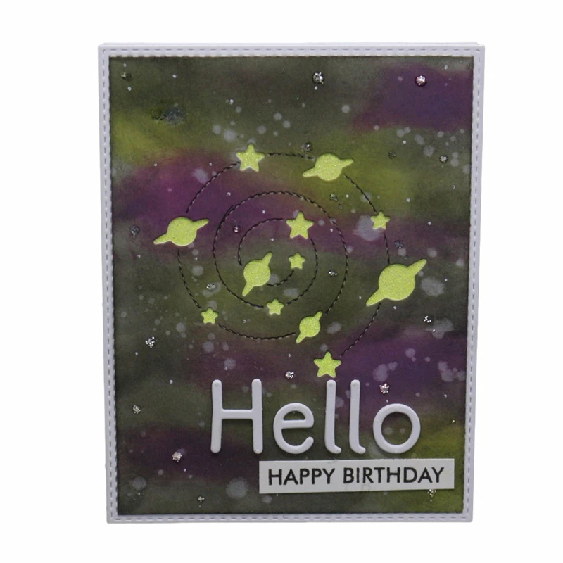 Металлические Вырубные штампы для карт звездного неба украшения трафареты с