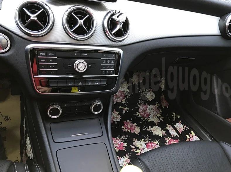 Для Mercedes Benz A/B/GLA/CLA класс Автомобильная центральная консоль CD панель декоративная наклейка