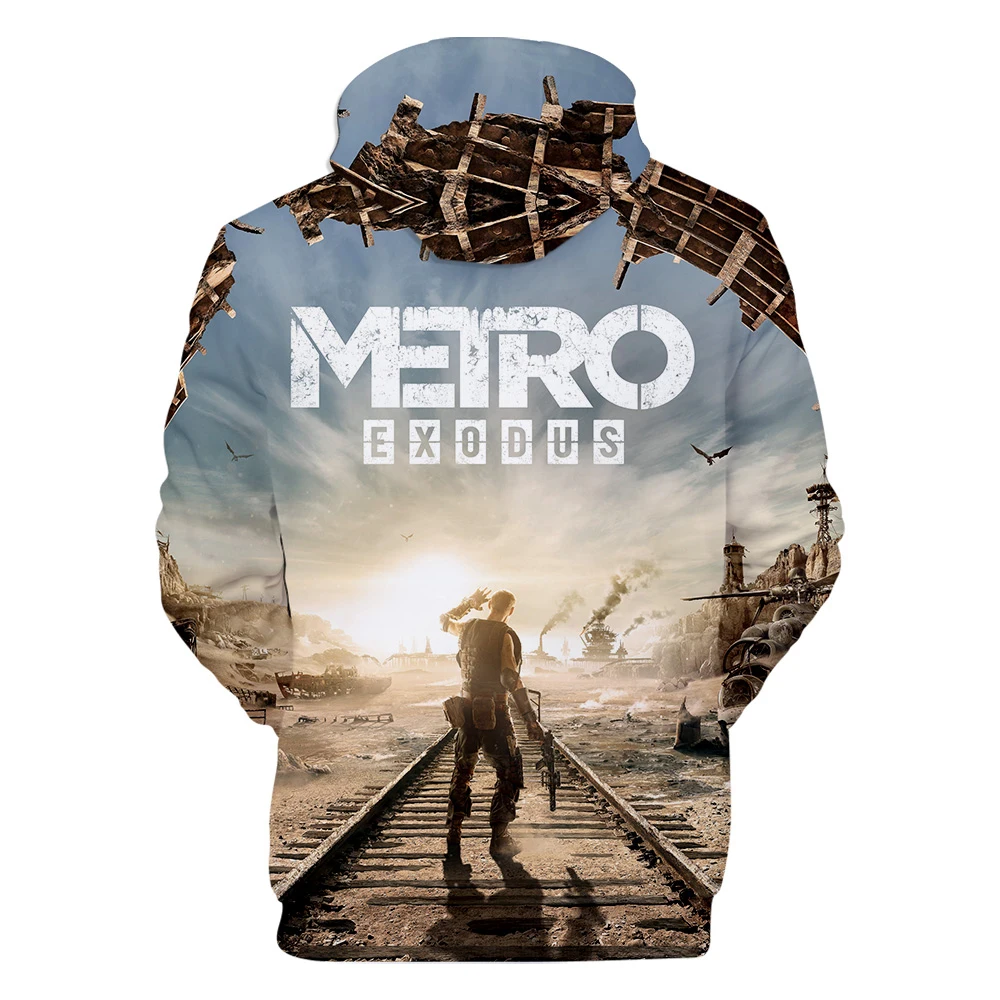 Мужские толстовки Metro Exodus,, толстовки для мужчин/женщин, Харадзюку, хип-хоп верхняя одежда, худи с капюшоном, повседневная одежда, уличная одежда