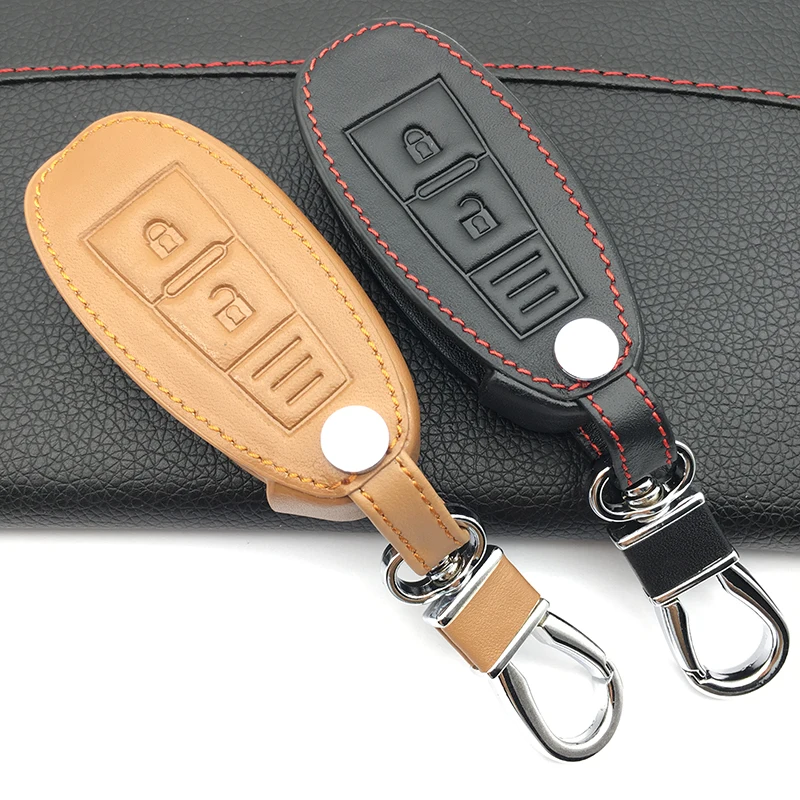 Кожаный чехол для автомобильного ключа с 3 кнопками Suzuki Grand Vitara Ignis Samurai Liana Swift