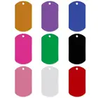 Бирка Прямоугольная алюминиевая с гравировкой, 20 шт.лот, двусторонняя