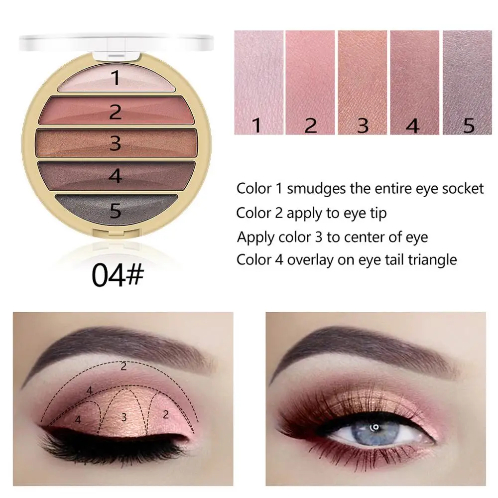 Новые тени для век 4 цвета макияж 1 шт. великолепные металлы блеск матовые и