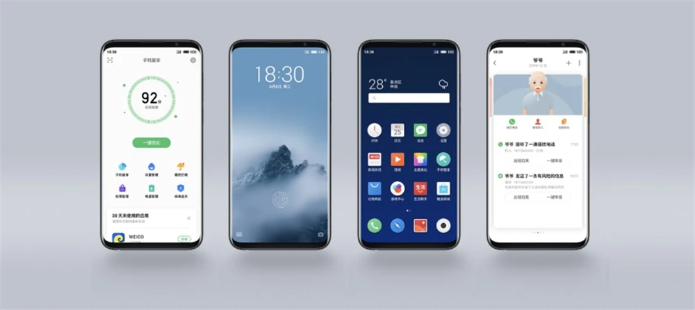 Meizu 16th Plus 16 Plus 4G LTE Snapdragon 845, четыре ядра, Adreno 630, 6 ГБ, 128 ГБ, 6,5 дюйма, FHD 2160x1080 P, полный экран