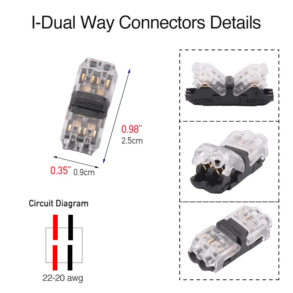 [Seven Neon] неразъемный 2PIN клеммный блок Соединительный скотч замок для 18-22AWG