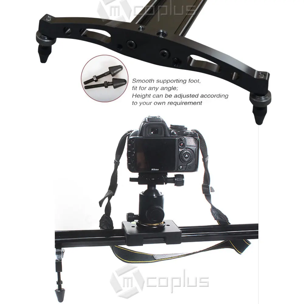 Профессиональная портативная тележка слайдер Mcoplus для видеокамер DSLR 60 см/24