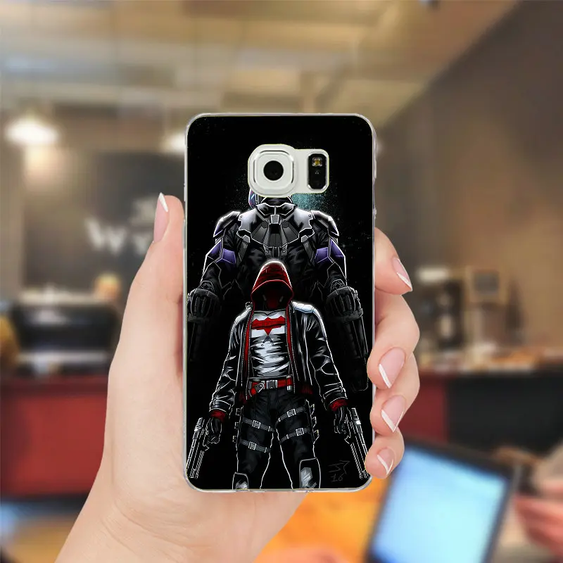 For Samsung Galaxy Note 2 3 4 5 8 S2 S3 S4 S5 Mini S6 S7 S8 S9 Edge Plus Shell Soft TPU Silicone Mobile Phone Bag Case Red Hood | Мобильные