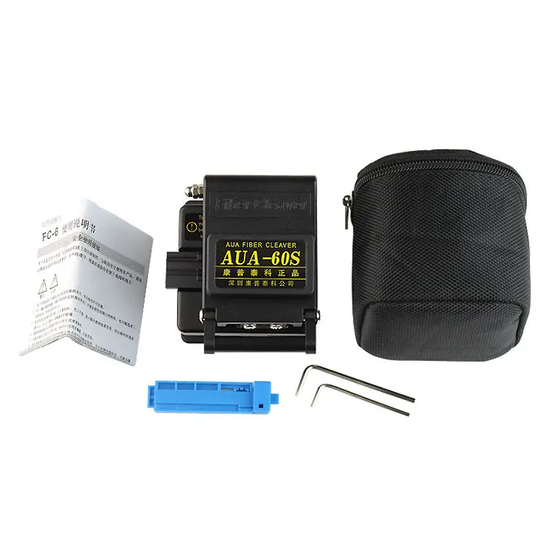 

wholesale Fiber Optic FTTH Tool Kit with 60S Fiber Cleaver and Optical Power Meter 10Mw Visual Fault Locator Wire stripper