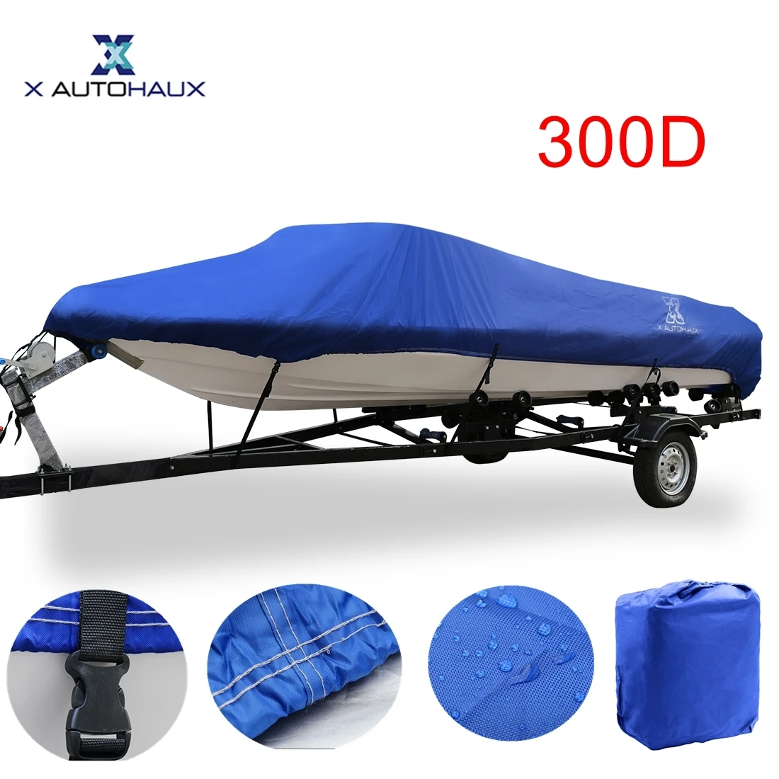 Водонепроницаемый чехол для лодок Autohaux 300D 14 16 футов/16 18 футов/17 19 футов/20 22