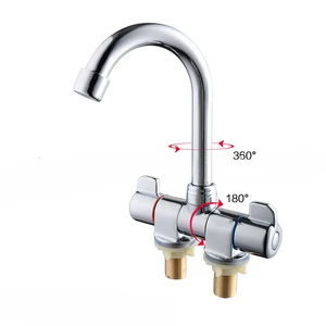 1pcs rv folding 360 rotation faucet kitchen aerator cold hot water tap for bathroom deck caravan rv boat mounted waterway 001 free global shipping