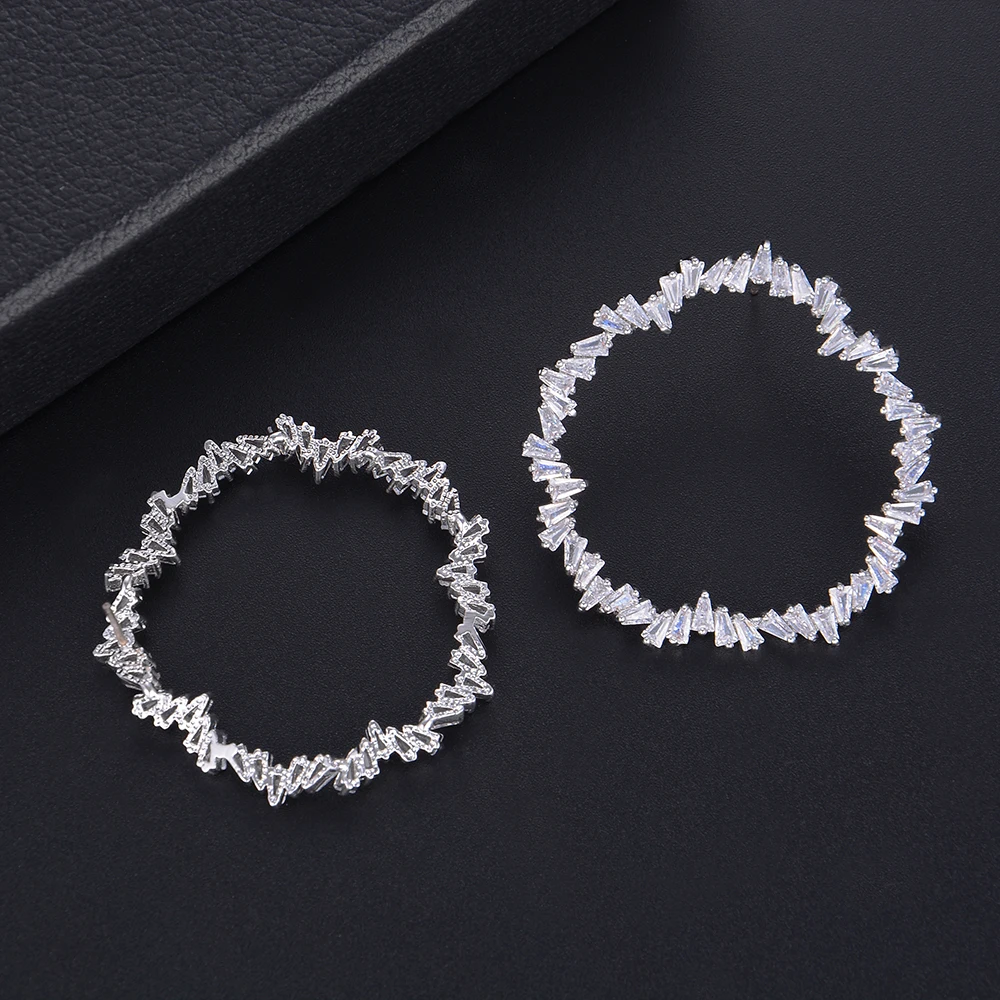 Женские Геометрические серьги GODKI длиной 37 мм с полным микро кубическим