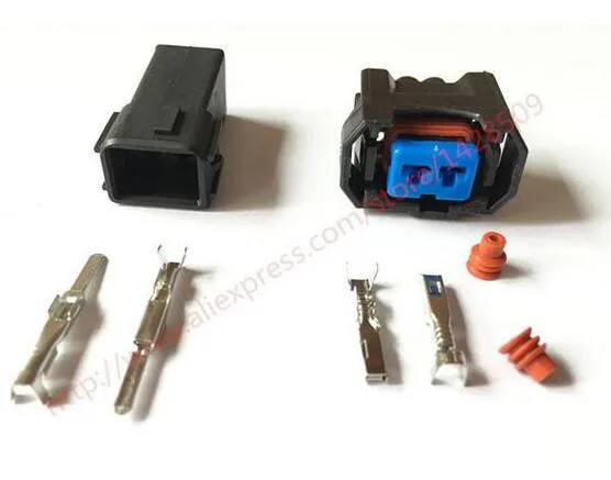 

5 компл. 2-контактный женский мужской автоматический топливный инжектор Водонепроницаемый Жгут проводов разъем автомобильной вилки 6189-0533 д...
