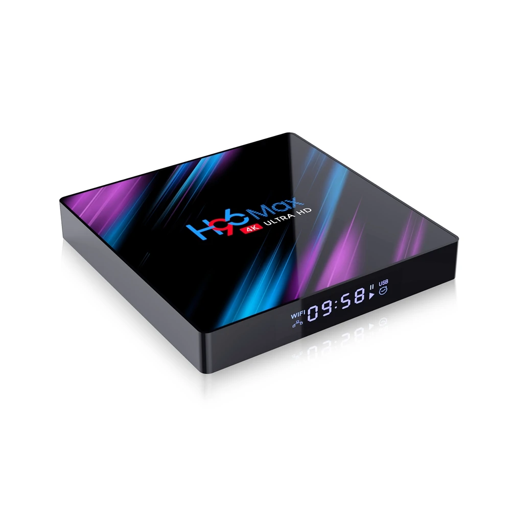 5 шт. Android 10 0 H96 Max Смарт ТВ коробка RK3318 4 ядра Гб 64 макс 2 4G/5G двухъядерный процессор