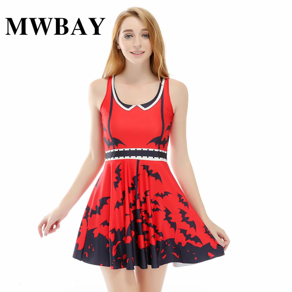 Повседневное платье с короткими рукавами Сарафан женский плюс размеры листья