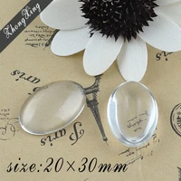 20x30mm clear oval domed magnifying glass cabs glass round round glass inserts pendant tray
