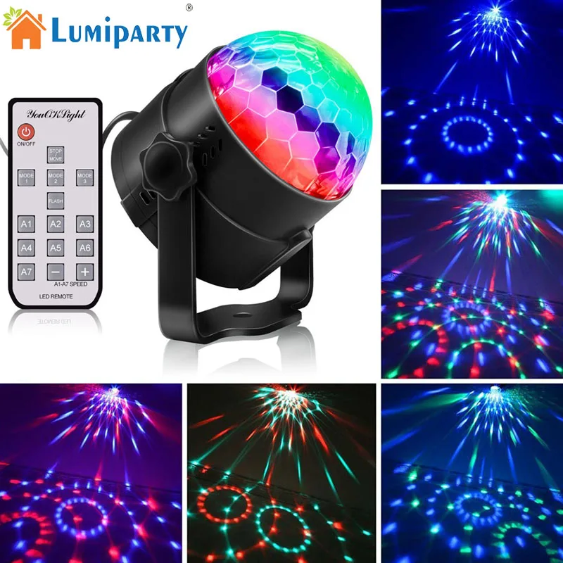 3 Вт RGB Хрустальный Магический шар светодиодный сценический проектор лампа DJ KTV