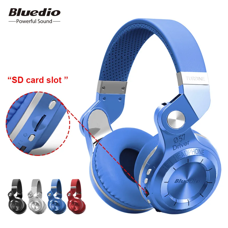 Bluetooth-наушники Bluedio T2 + модные складные стереонаушники с поддержкой FM-радио и