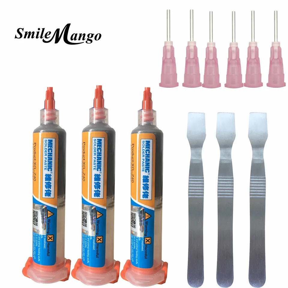 XG-Z40 10cc MECHANIC solder paste tin cream flux For Soldering Welding Repair Rework+ESD scraper | Инструменты