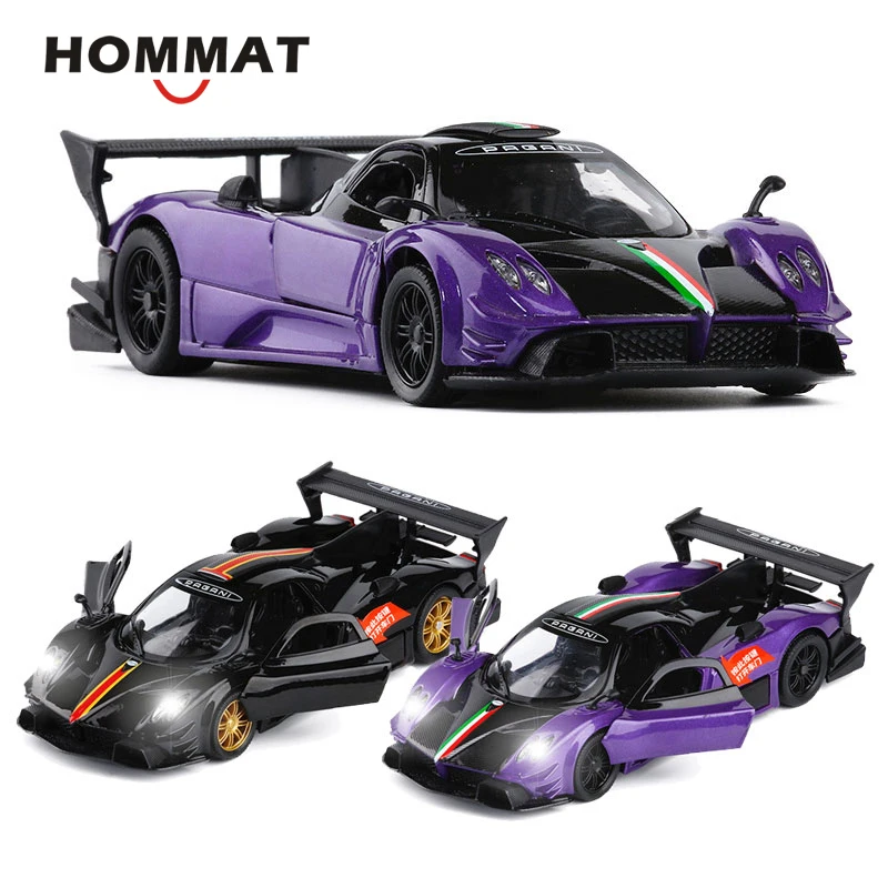HOMMAT моделирования 1:32 Масштаб Pagani Zonda R Спортивные спортивный автомобиль сплава литья под давлением игрушка модель автомобиля литого металла коллекция подарок