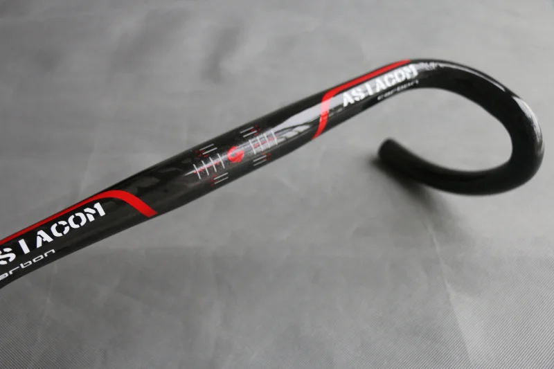 

ASISCOM Full Carbon Road Bicycle Handlebar 31.8mm UD Gloss Bike Circular Bent Bar Racing Handle bar 400/420/440mm Red/Blue/Green