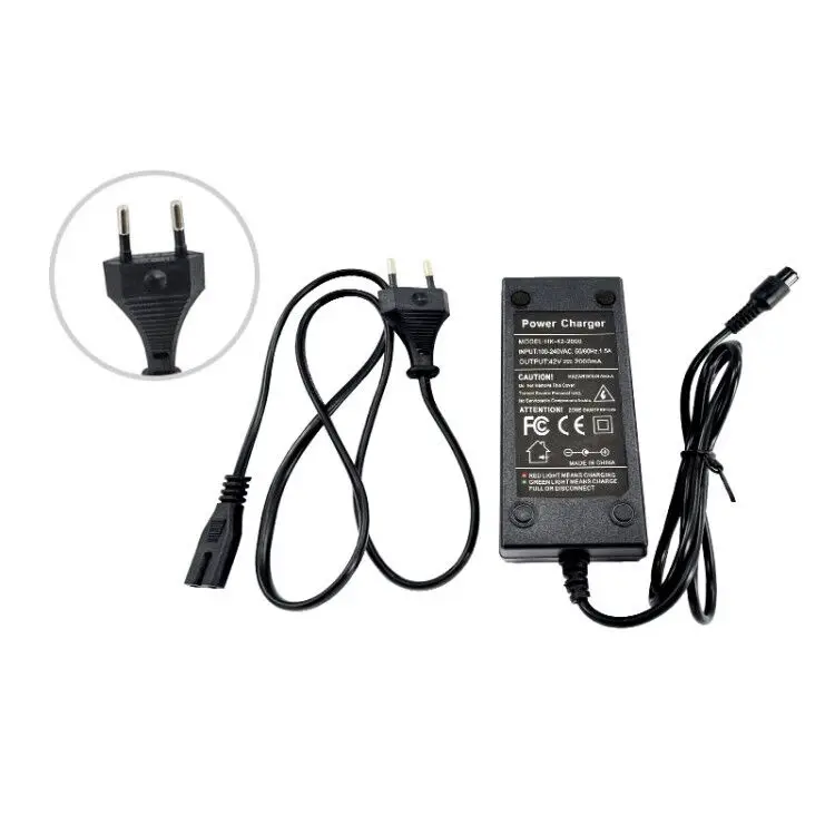 Скутер 42V 2A адаптер питания PowerFast 3 Prong встроенный разъем карманный мод спортивный
