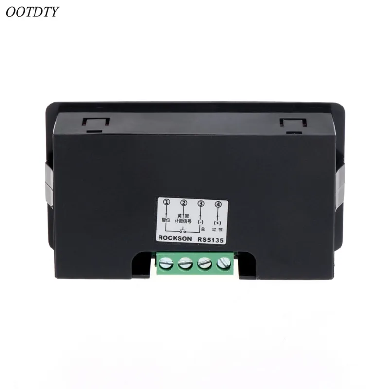 OOTDTY DC 12-24V Красный 5 цифр 0 56 &quotсветодиодный панельный счетчик метр вверх плюс 0-99999