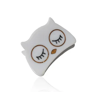 Заколки для волос женские, 6 см, из акрила, в форме совы