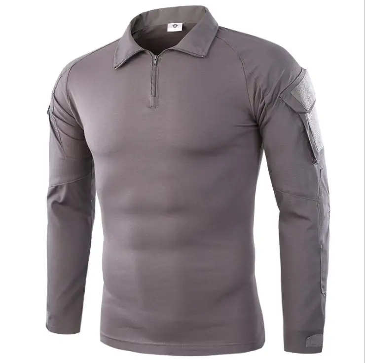 Высококачественная тактическая армейская камуфляжная Футболка-карго с длинными