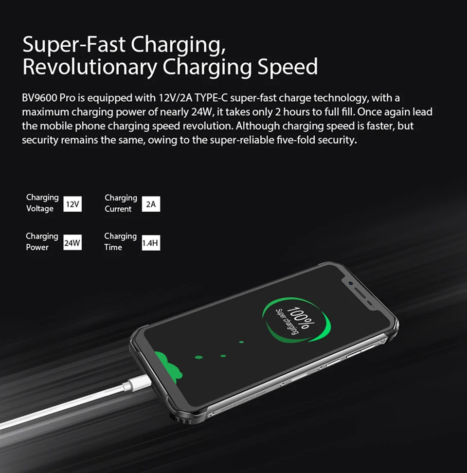 Blackview BV9600 Pro смартфон NFC IP68 водонепроницаемый мобильный телефон AMOLED 5580mAh Android 8,1 Helio P60 6GB+ 128GB 6,2" 19:9 FHD