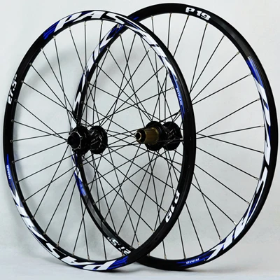 29 black hub blue Колеса для горного велосипеда PASAK 26 27,5 29 дюймовые велосипедные колеса большая ступица 6 когтей DH AM колеса 15 мм 20 мм 12 мм 9 мм через ось колеса обода - Цвет: 29 black hub blue