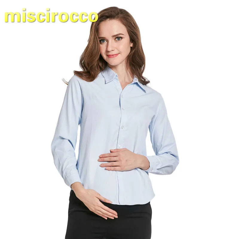 

Pregnant Woman Shirt Maternity Clothes Spring and Autumn Dress Occupation Tool Work Short Sleeve Long Sleeve Overalls