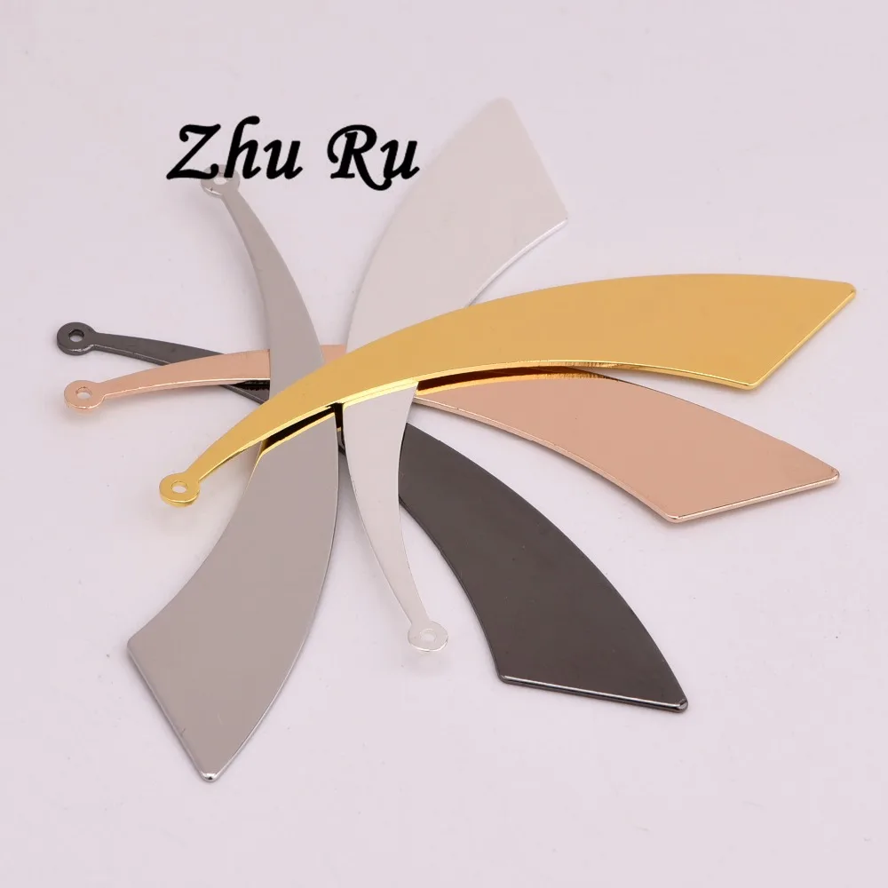 ZHU RU 10 шт./лот 61 мм дуга медного сектора красивый персонализированный Летающий нож