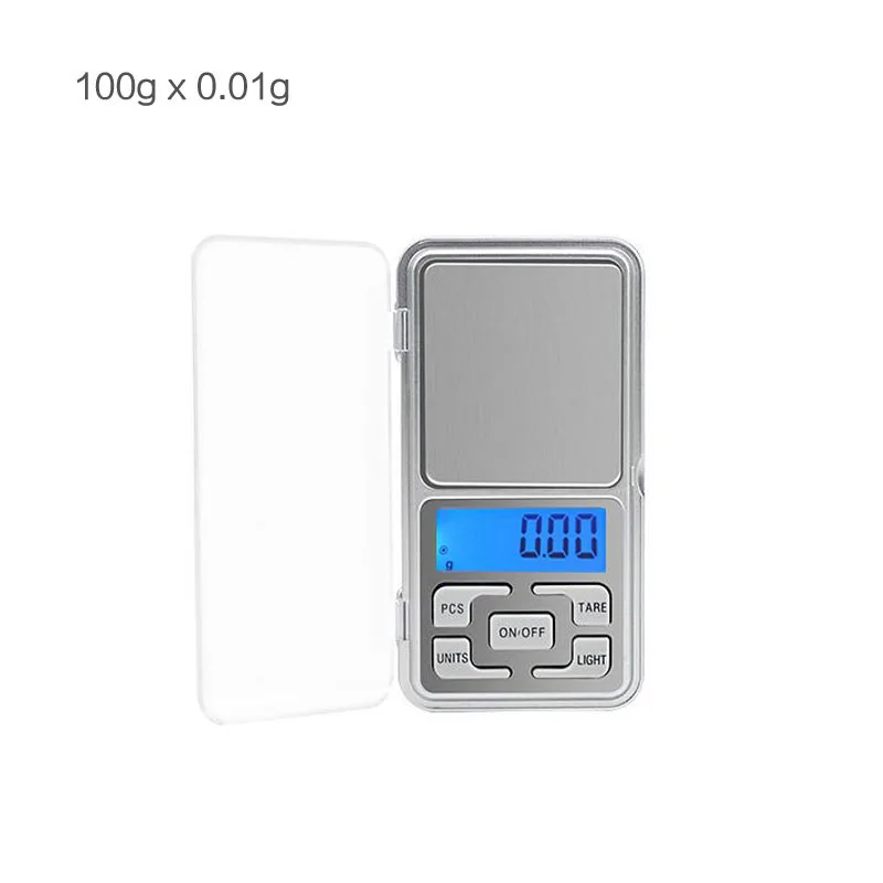 500g 0,01g 1кг 2кг 3кг кг 0,1 г цифровые весы Точность Портативный электронные ювелирные весы лекарственные баланс весов - Color: 100gx0.01g