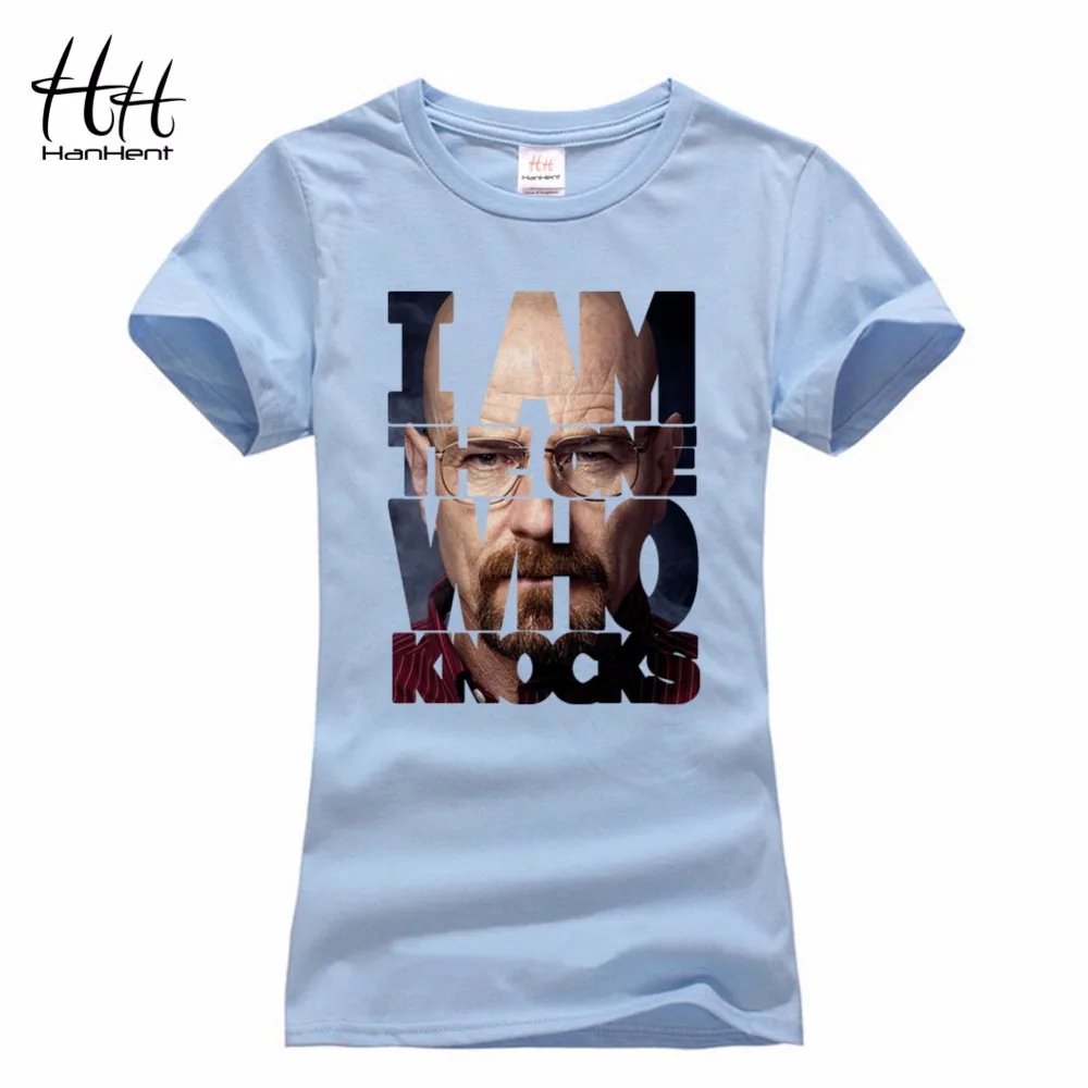 HanHent Летняя женская футболка короткий хлопок одежда химия ТВ Heisenberg Camisetas Mujer 2016