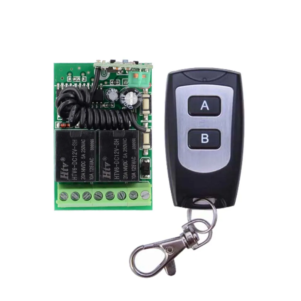 DC 12V 2CH RF беспроводной пульт дистанционного управления Переключатель системы для