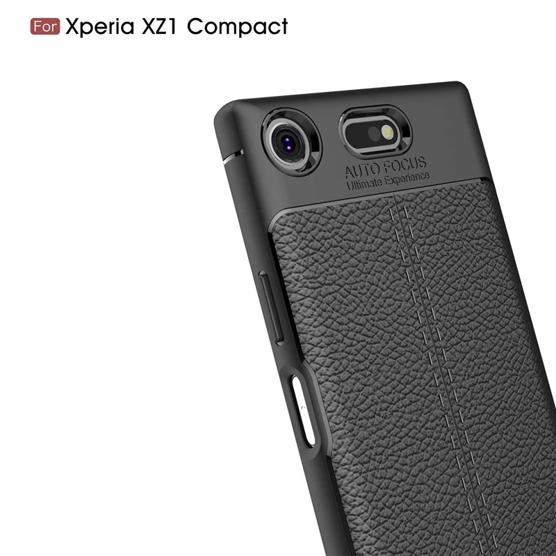 Чехлы из ТПУ с текстурой личи для Sony Xperia XZ1 Compact G8441 силиконовый чехол задняя